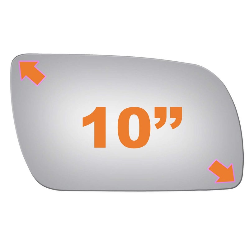 WLLW Mirror Glass Replacement for CHEVY GMC 1992's - 2000's Truck Passenger Side - Image 3